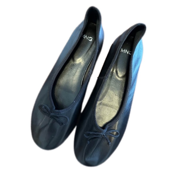 Mango Shoes - MANGO | Leather Ballet Flats